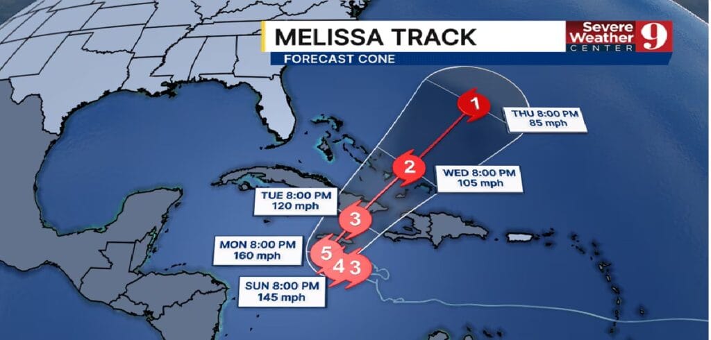 Monster Hurricane Melissa Targets Jamaica Tonight