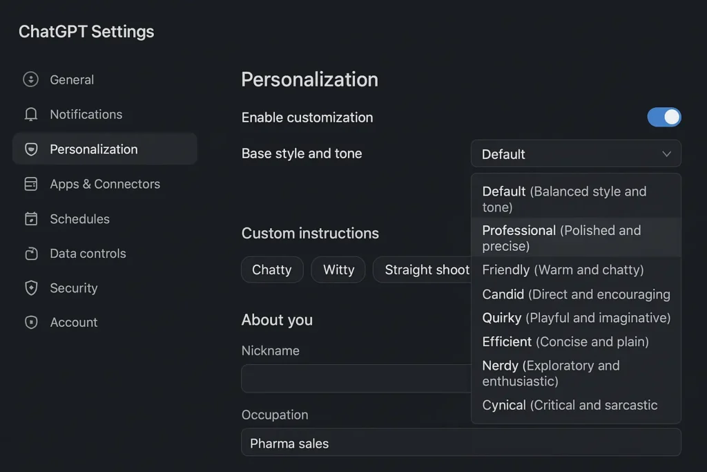 I Tested ChatGPT-5.1's 7 Personalities 2 Won My Heart