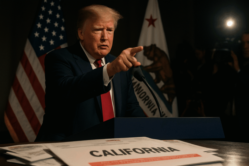 Trump Promises Legal Strike on California Mail Ballots