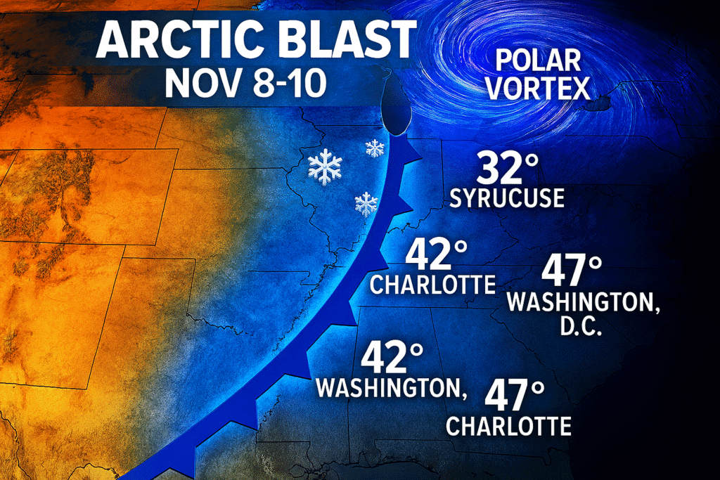 Shocking Arctic Blast Strikes East Coast Early
